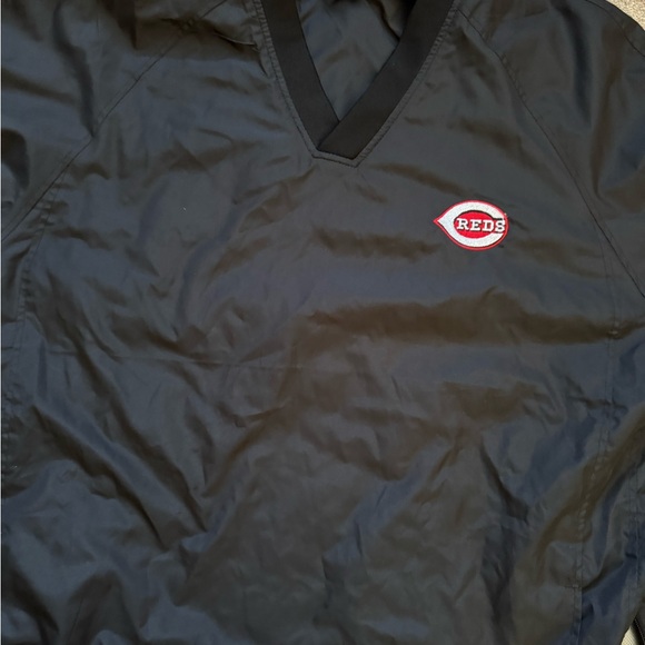 #303 Cincinnati Reds pullover windbreaker made by sport tech - Picture 3 of 13